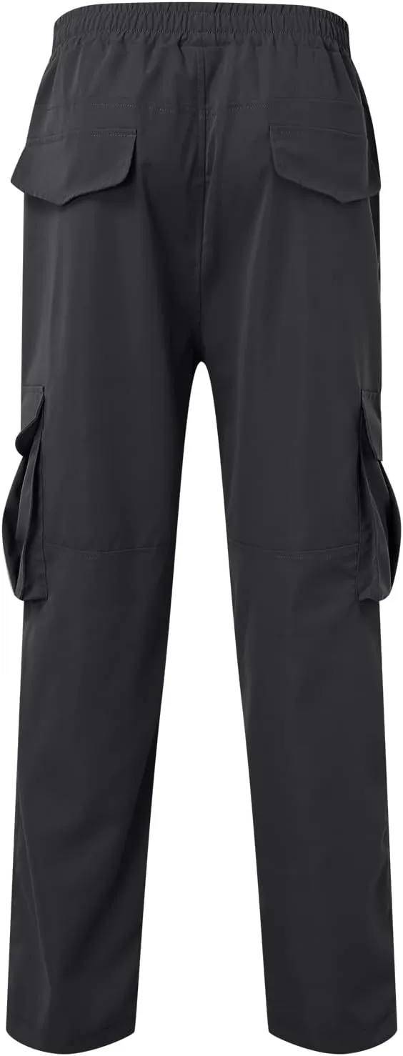 2023 Men Outdoor Cargo Pants Multi Pockets Lightweight Tactical Trousers Plus Size Classic Hiking Jogger Stylish Sweatpants