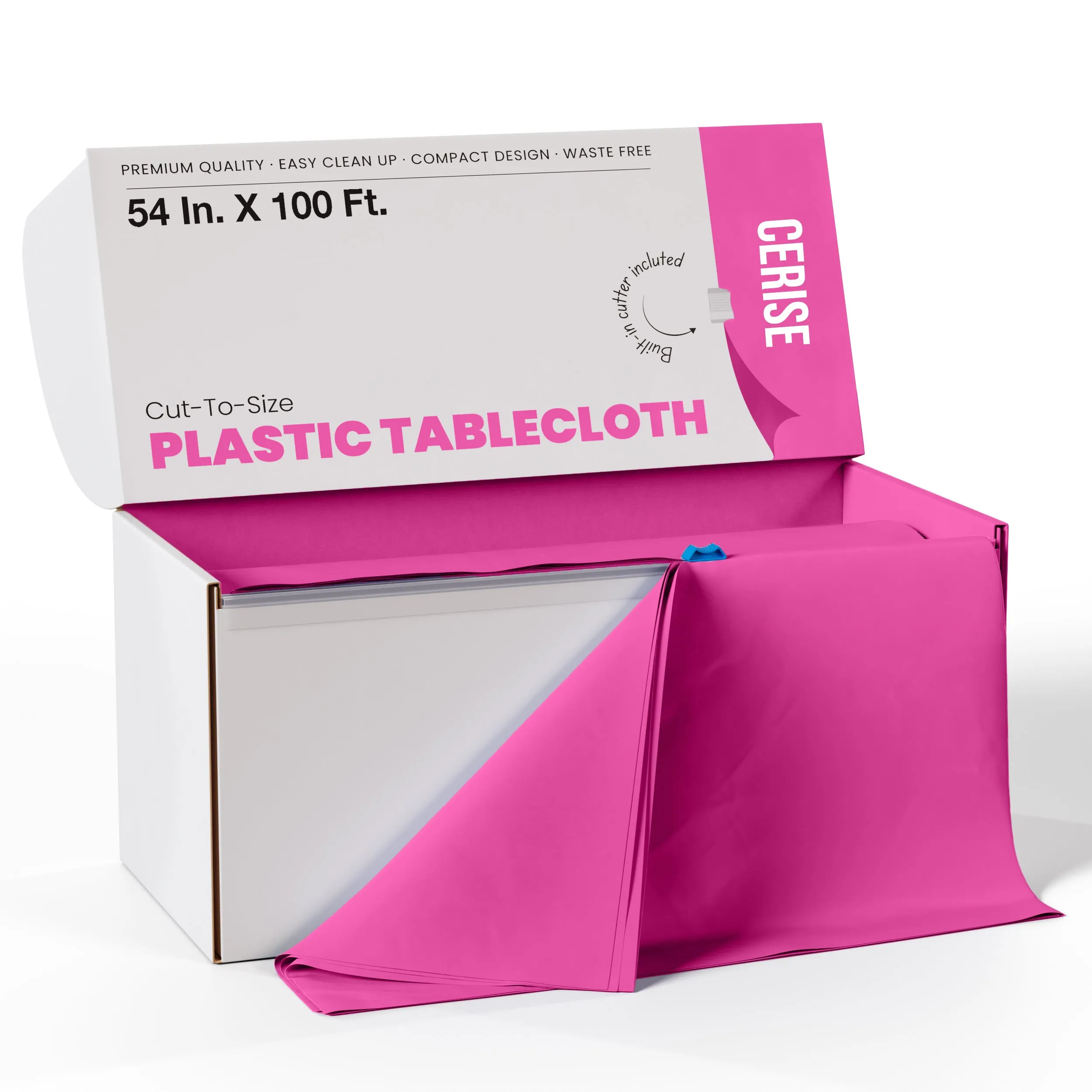 54 In. x 100 Ft. Cut To Size Table Roll | Hot Pink