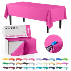 54 In. x 100 Ft. Cut To Size Table Roll | Hot Pink