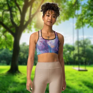 Abstract Sports Bra