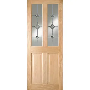 Addison PF 4P Oak Door Gatsby Glass