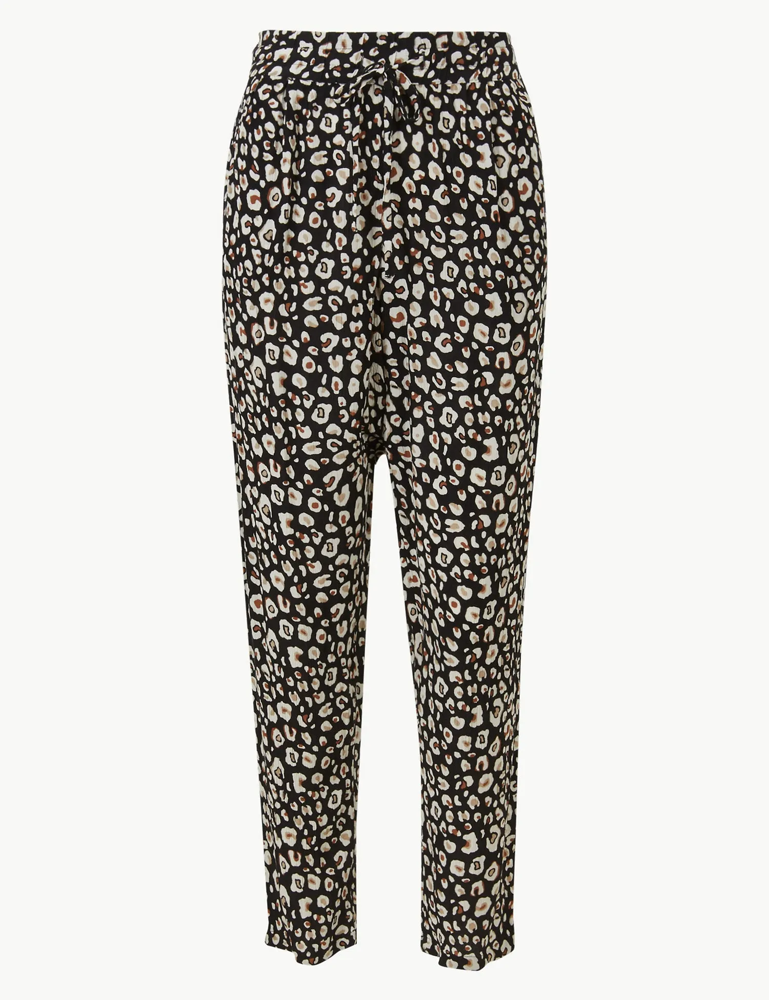 Animal Print Ankle Grazer Peg Trousers