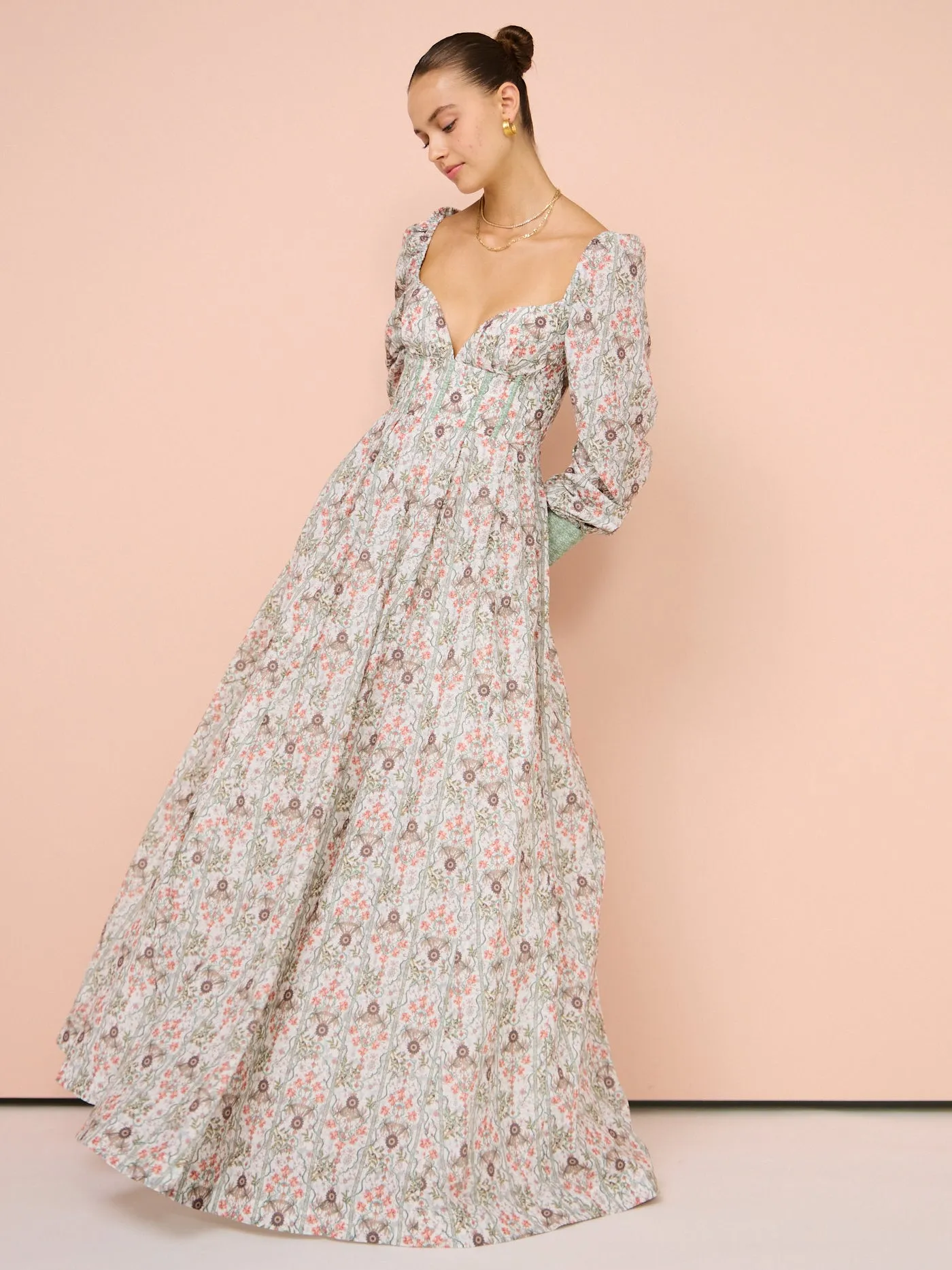Aqua Blu Cleo Dress in Amarylis Print