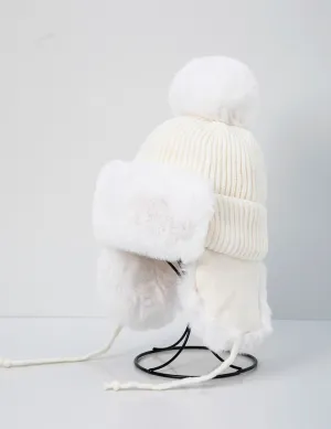 Arctic Hat Faux Fur Pom