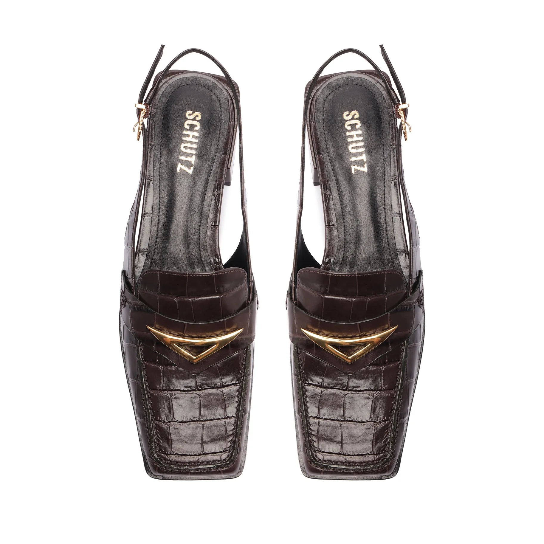 Arizona Sling Block Leather Pump