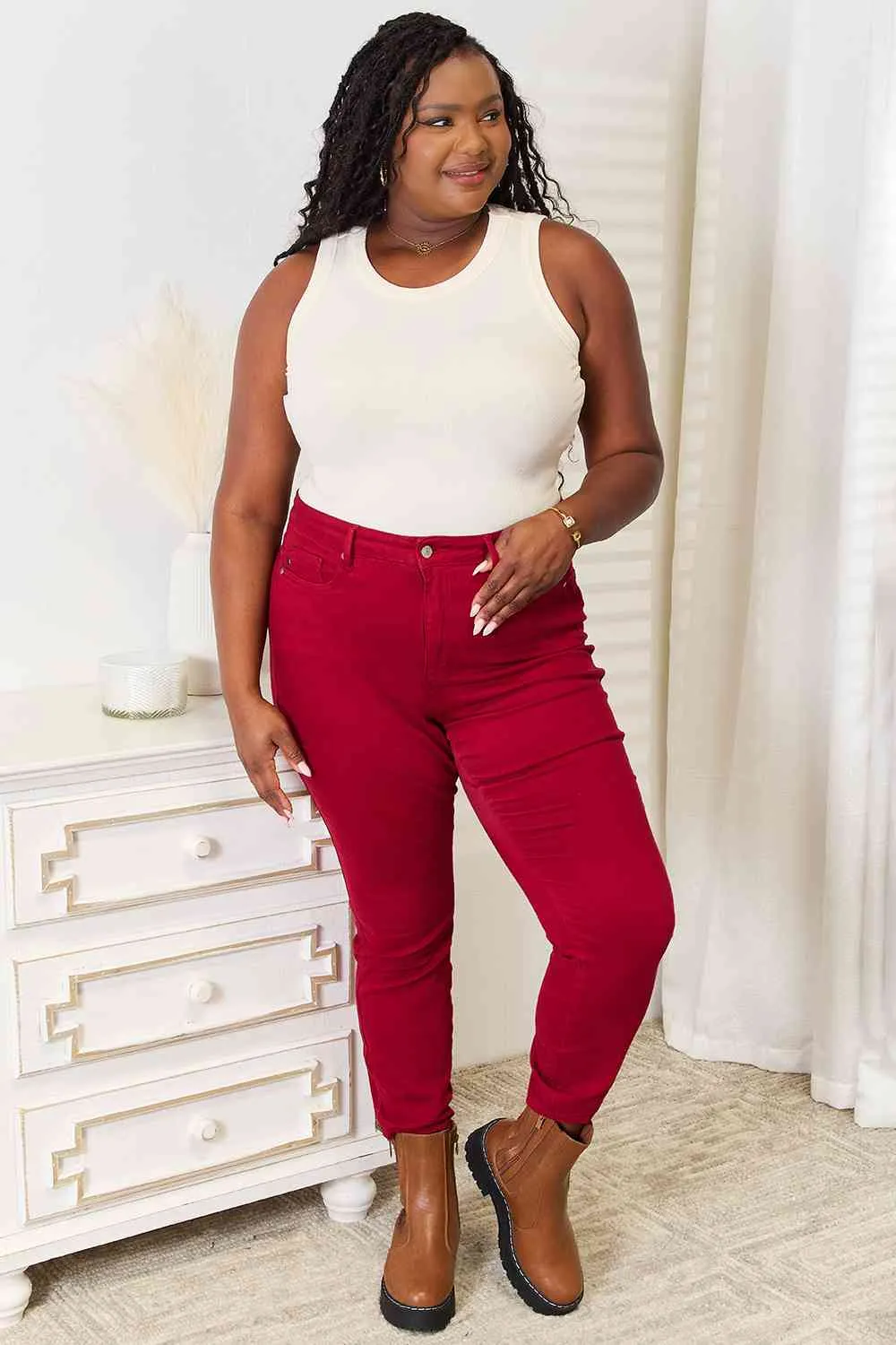 Basic Bae Full Size Elegant Round Neck Tank