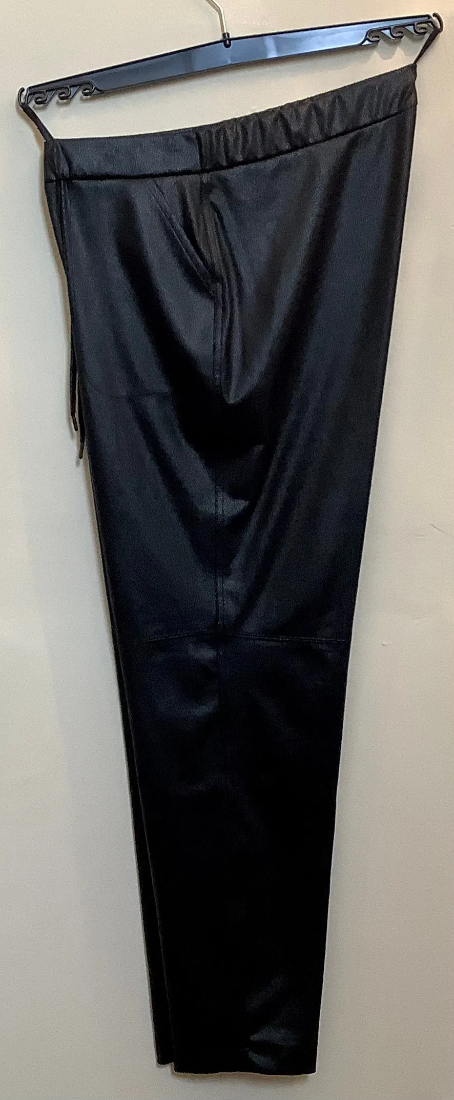 Black Pleather Trousers - Verpass