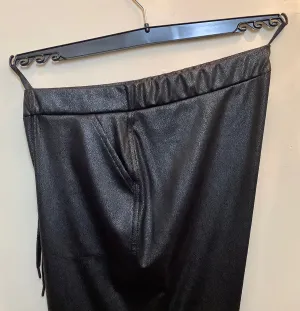 Black Pleather Trousers - Verpass