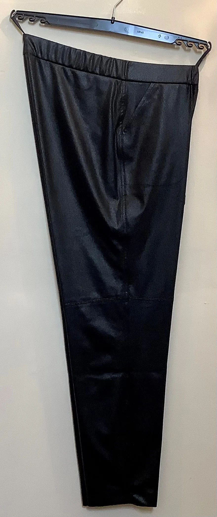 Black Pleather Trousers - Verpass