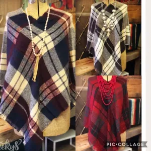 Blanket Scarf Ponchos