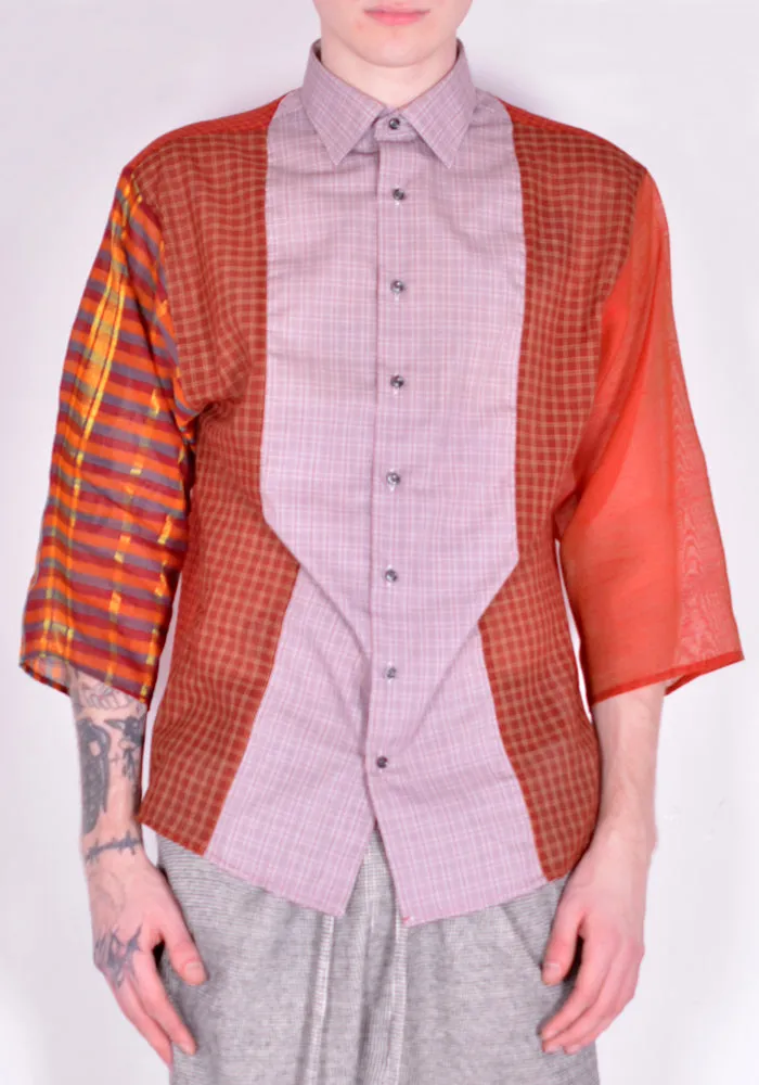 BLESS N°71 4419 4-PCS-CUTS-SHIRT  RED&RUST VARIATIONS