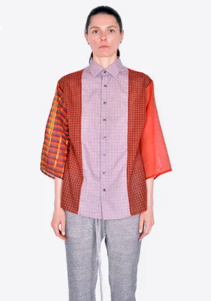 BLESS N°71 4419 4-PCS-CUTS-SHIRT  RED&RUST VARIATIONS