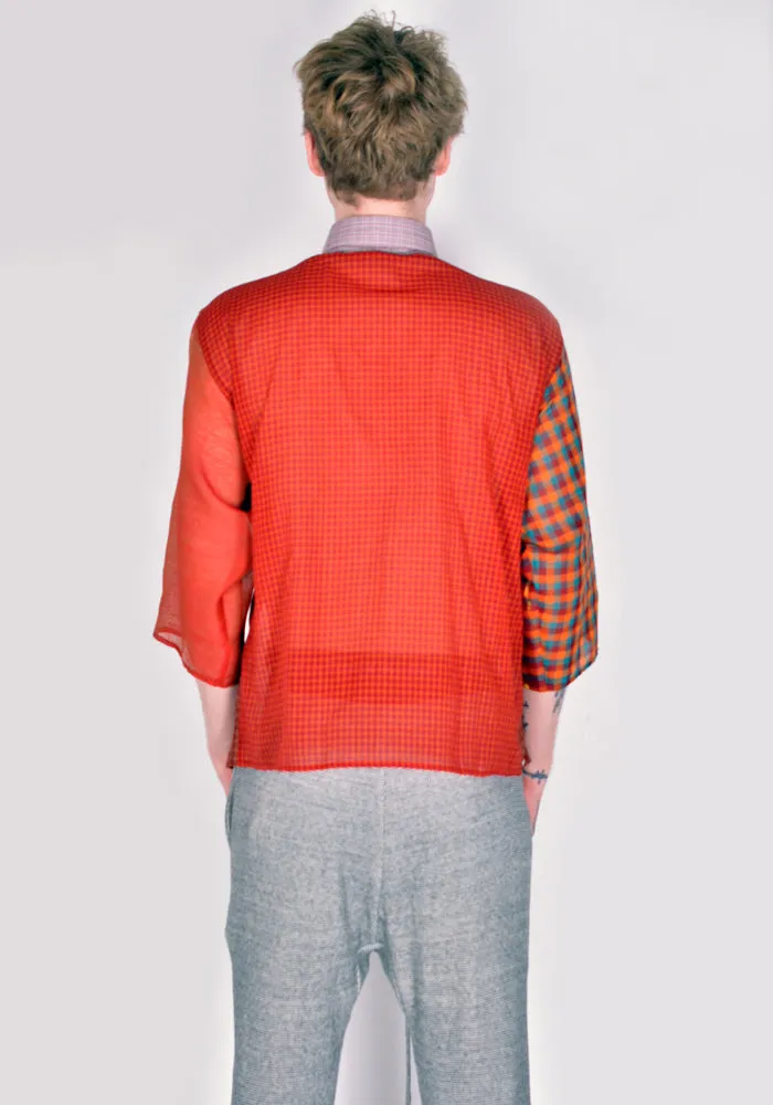 BLESS N°71 4419 4-PCS-CUTS-SHIRT  RED&RUST VARIATIONS