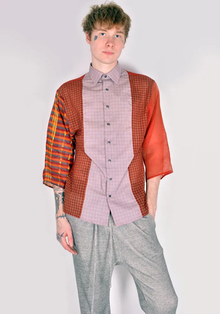 BLESS N°71 4419 4-PCS-CUTS-SHIRT  RED&RUST VARIATIONS