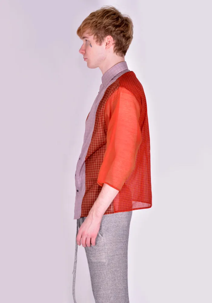 BLESS N°71 4419 4-PCS-CUTS-SHIRT  RED&RUST VARIATIONS