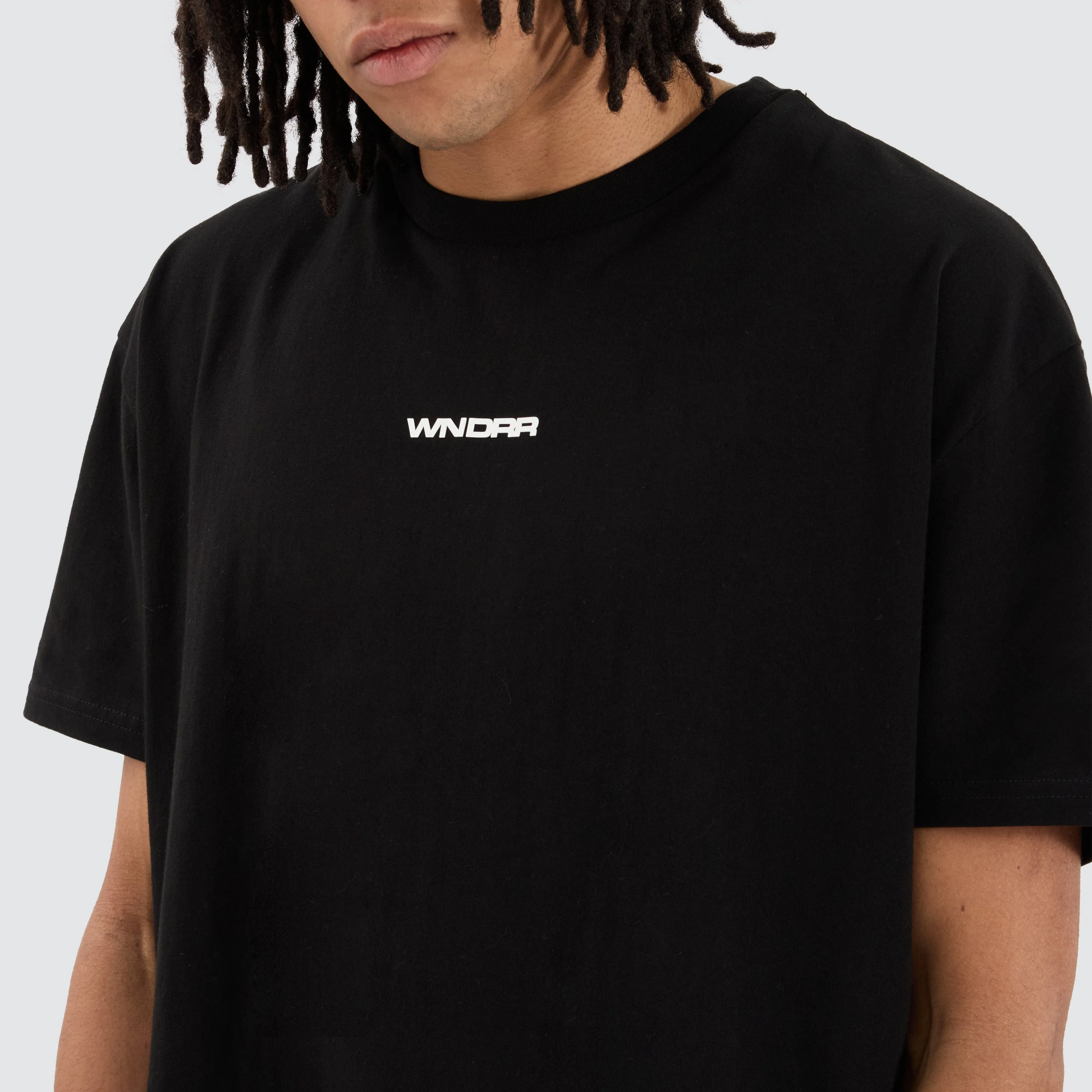 Booster Box Fit Tee Black