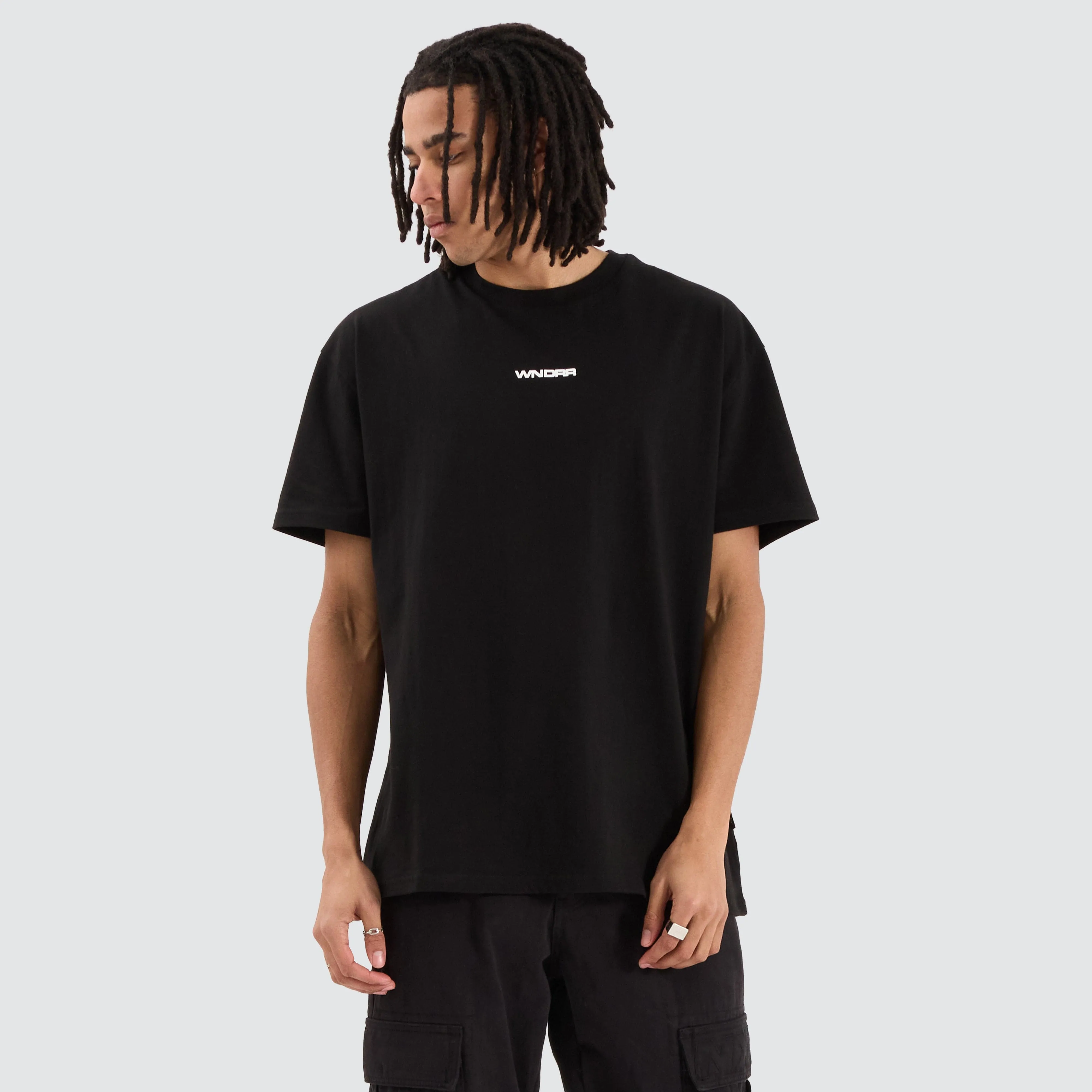 Booster Box Fit Tee Black