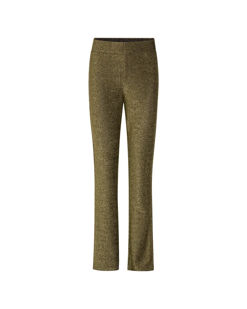 Cattia Trousers - Gold Glitter