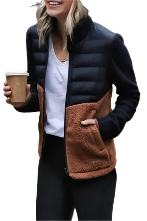 Claire | Stylish Puffer Fleece Jacket