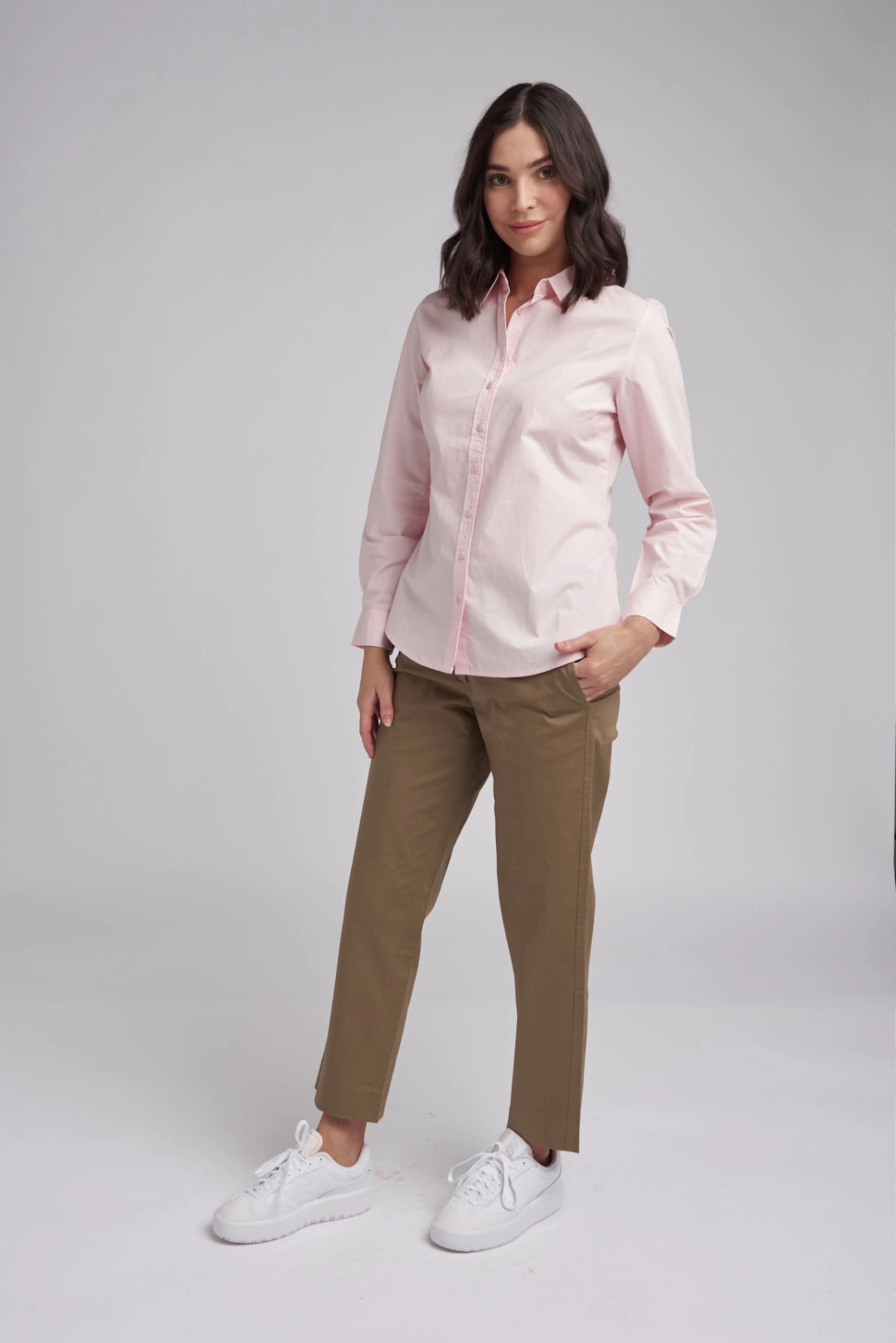 Classic Cotton Shirt Pale Pink