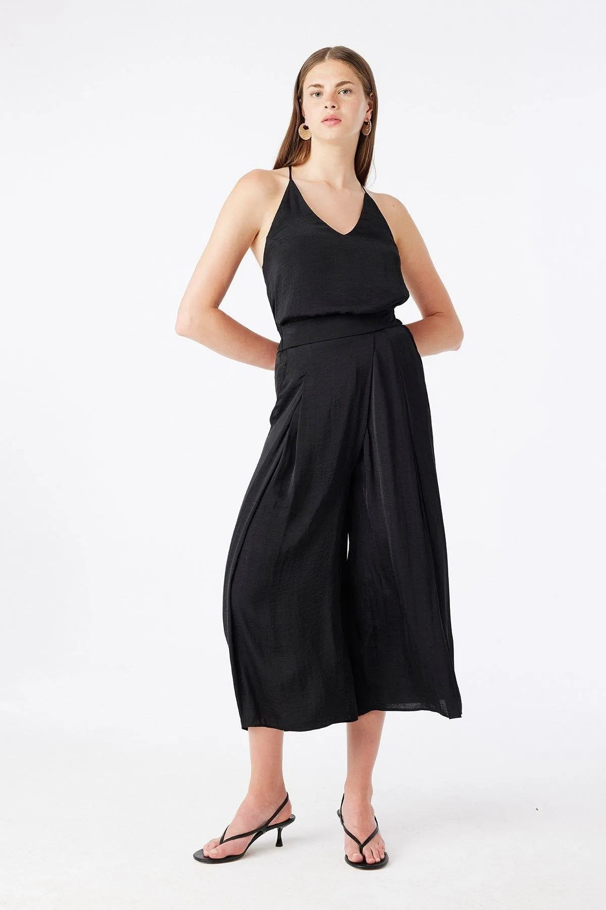 Comfortable Form Short Leg Black Trousers