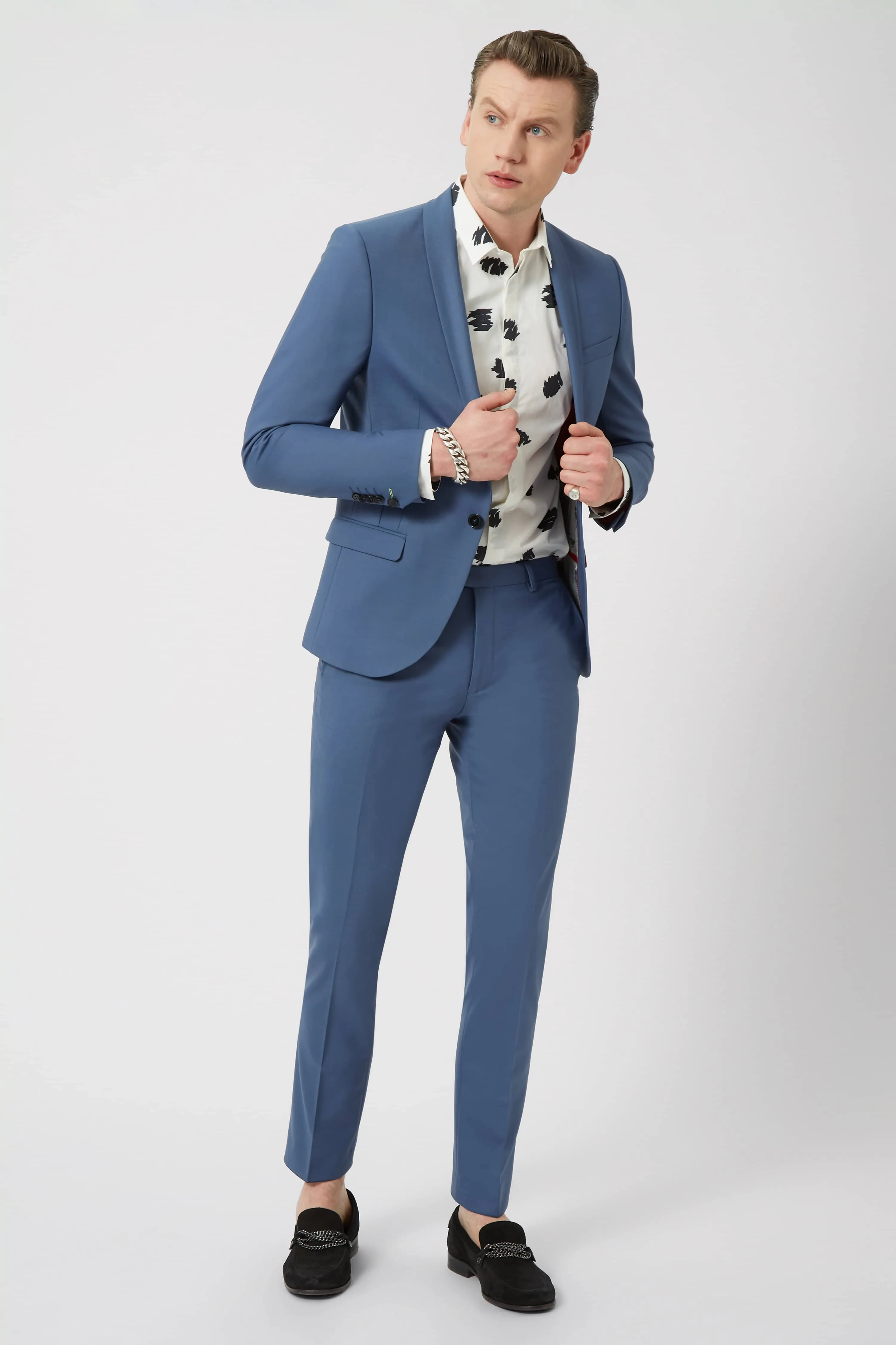 Ellroy Skinny Fit Indigo Blue Trousers - ARCHIVE