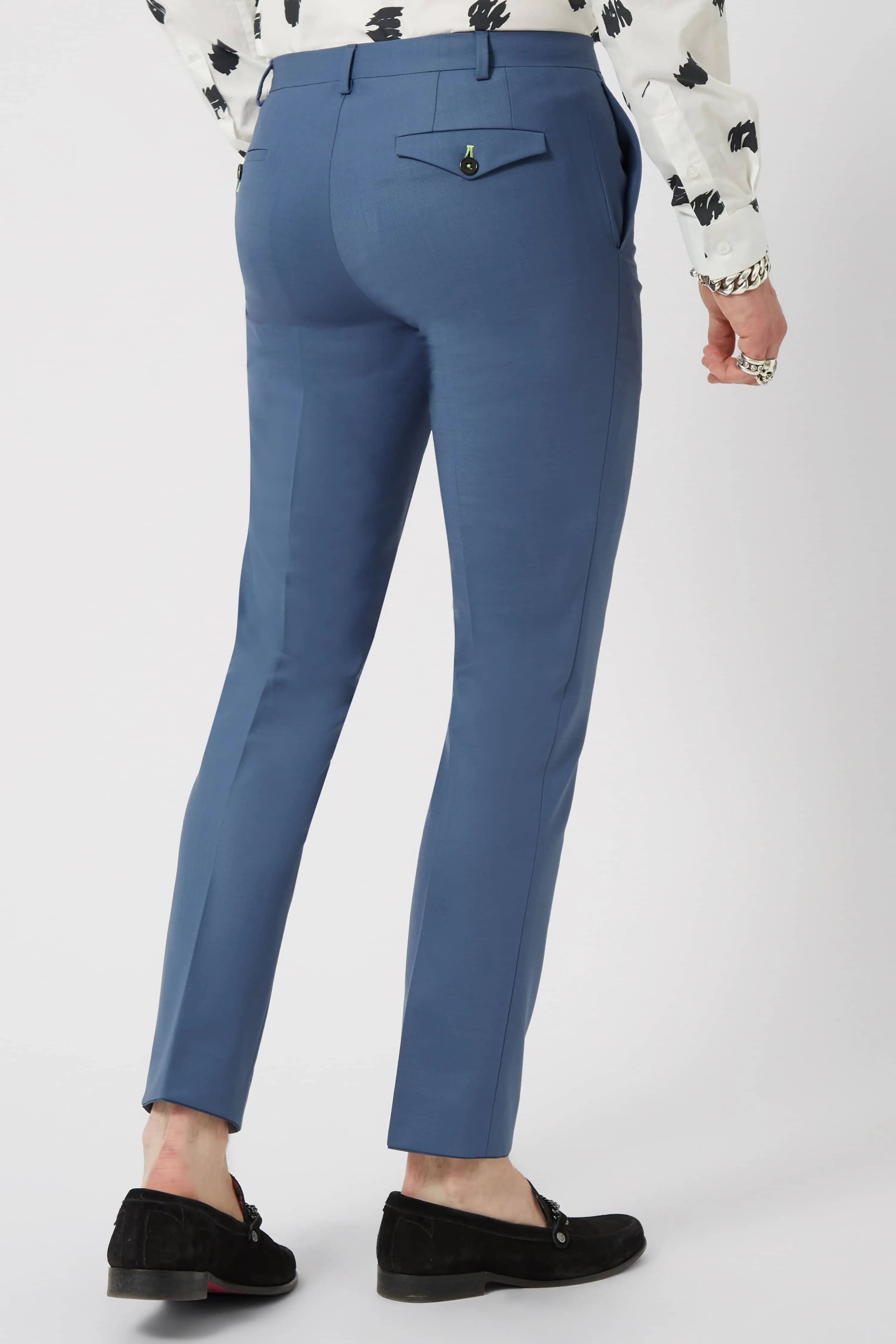 Ellroy Skinny Fit Indigo Blue Trousers - ARCHIVE