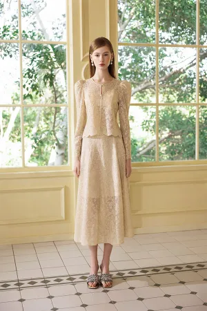 Embellished Puff Sleeve Top