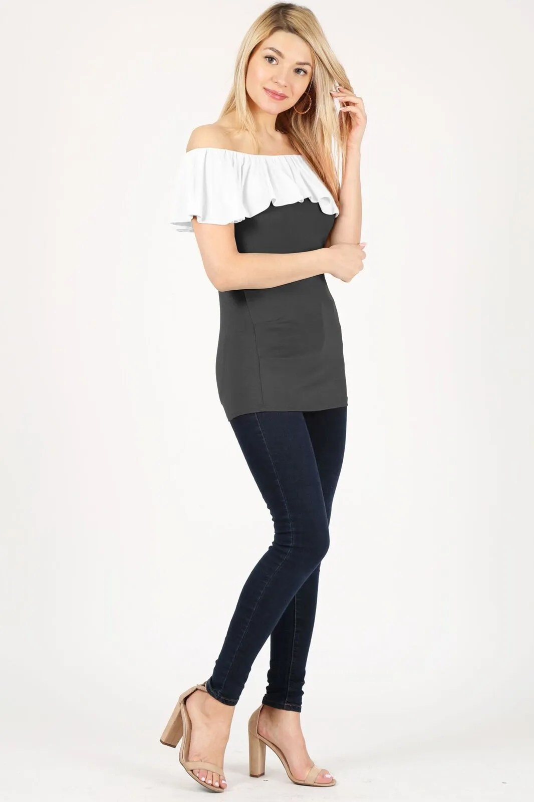 Flaunt the Fit Ruffle Top