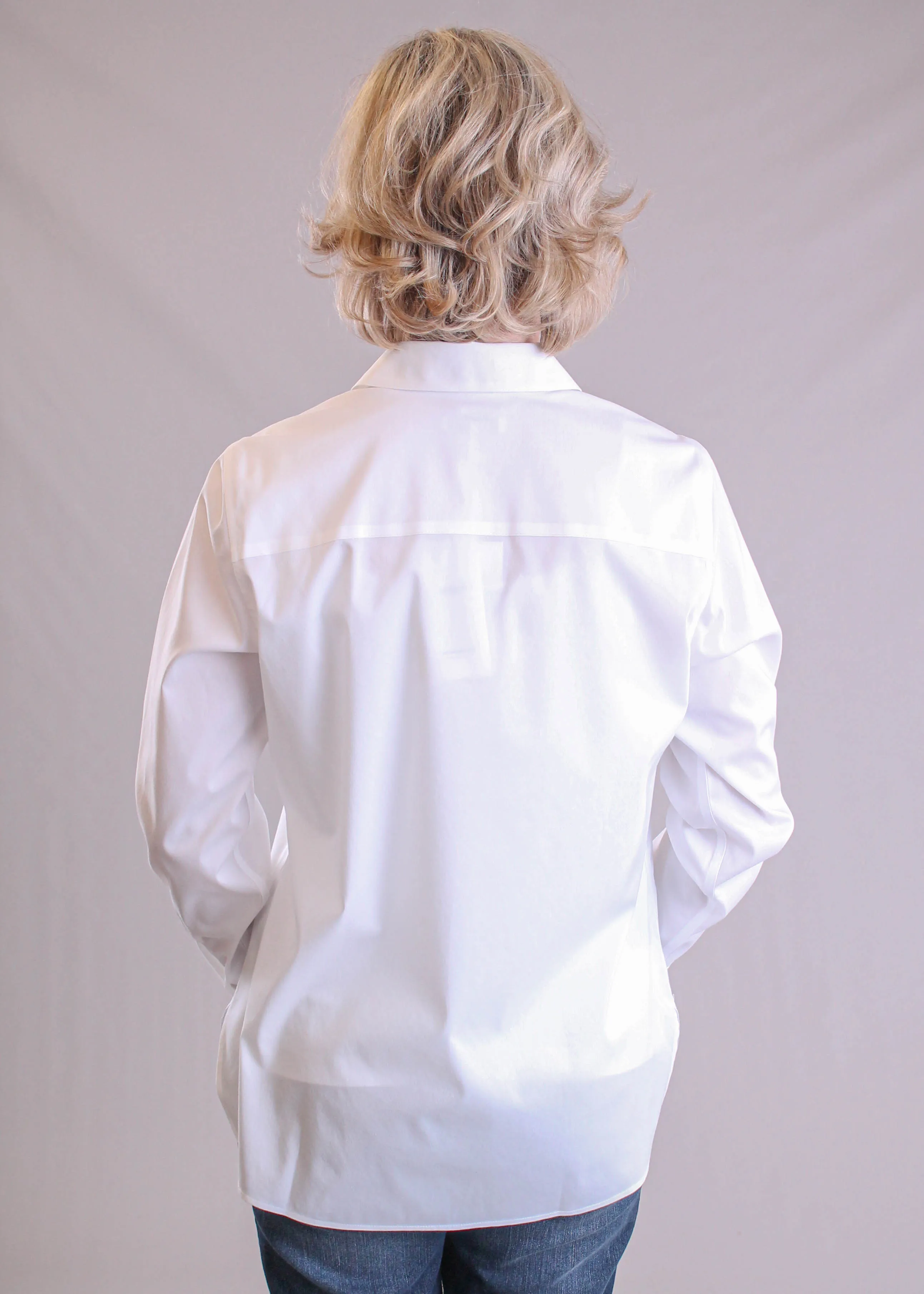 Foxcroft Kylie Long Sleeve Stretch Blouse
