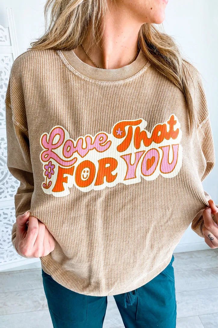 FRIDAY SATURDAY Love That For You Corded Pullover