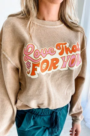 FRIDAY SATURDAY Love That For You Corded Pullover