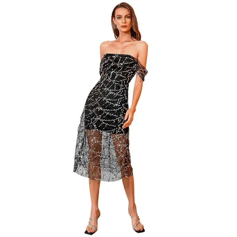Fringed Sequin Dress