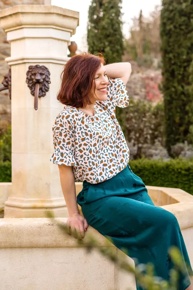 Églantine & Zoé - Bagheera in Eucalyptus Green Viscose Fabric