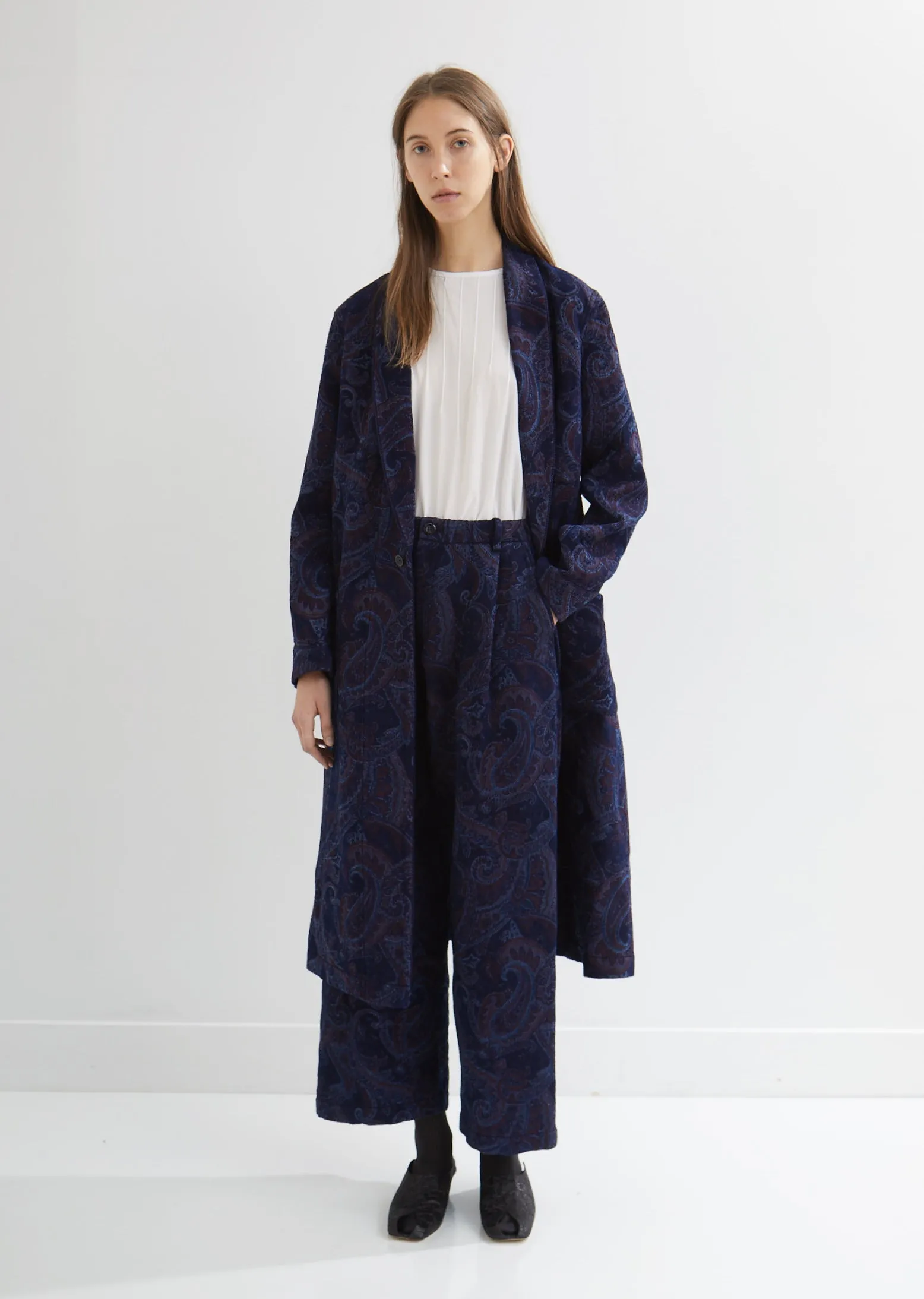 Gobelin Paisley Smoking Gown Coat