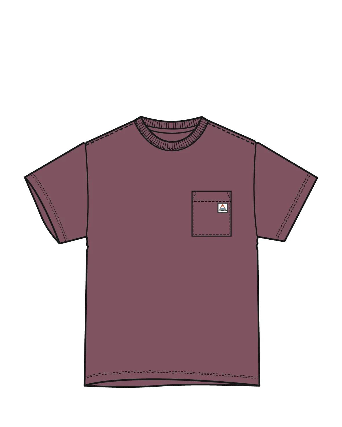 Heritage Recycled Relaxed Fit T-Shirt - Mauve Dusk