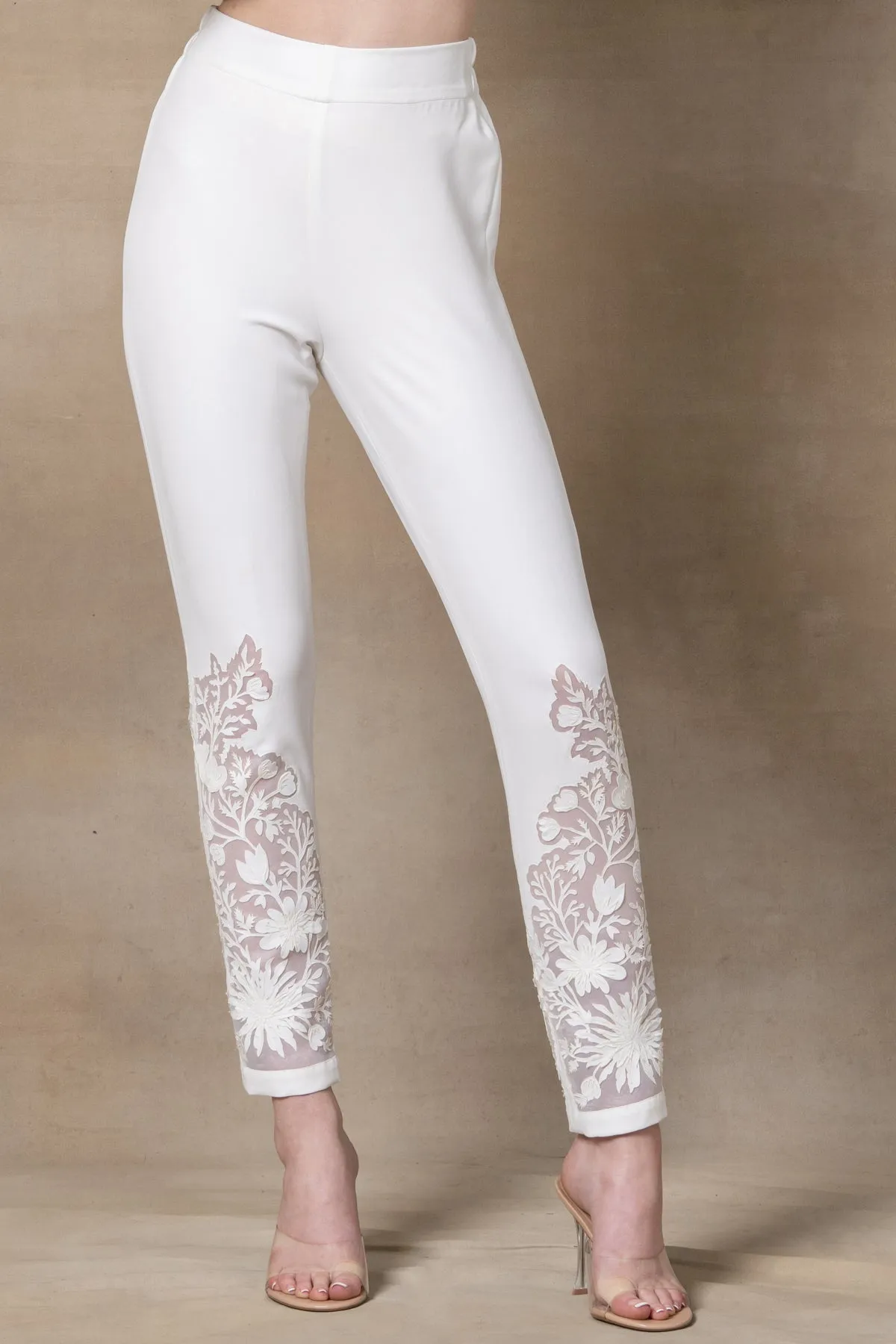 Lace Pants 51 White