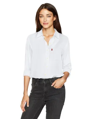 Levi's Women's Ryan 1 Pocket Boyfriend Shirt Bright White