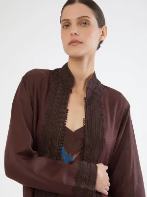 Moroccan long linen robe
