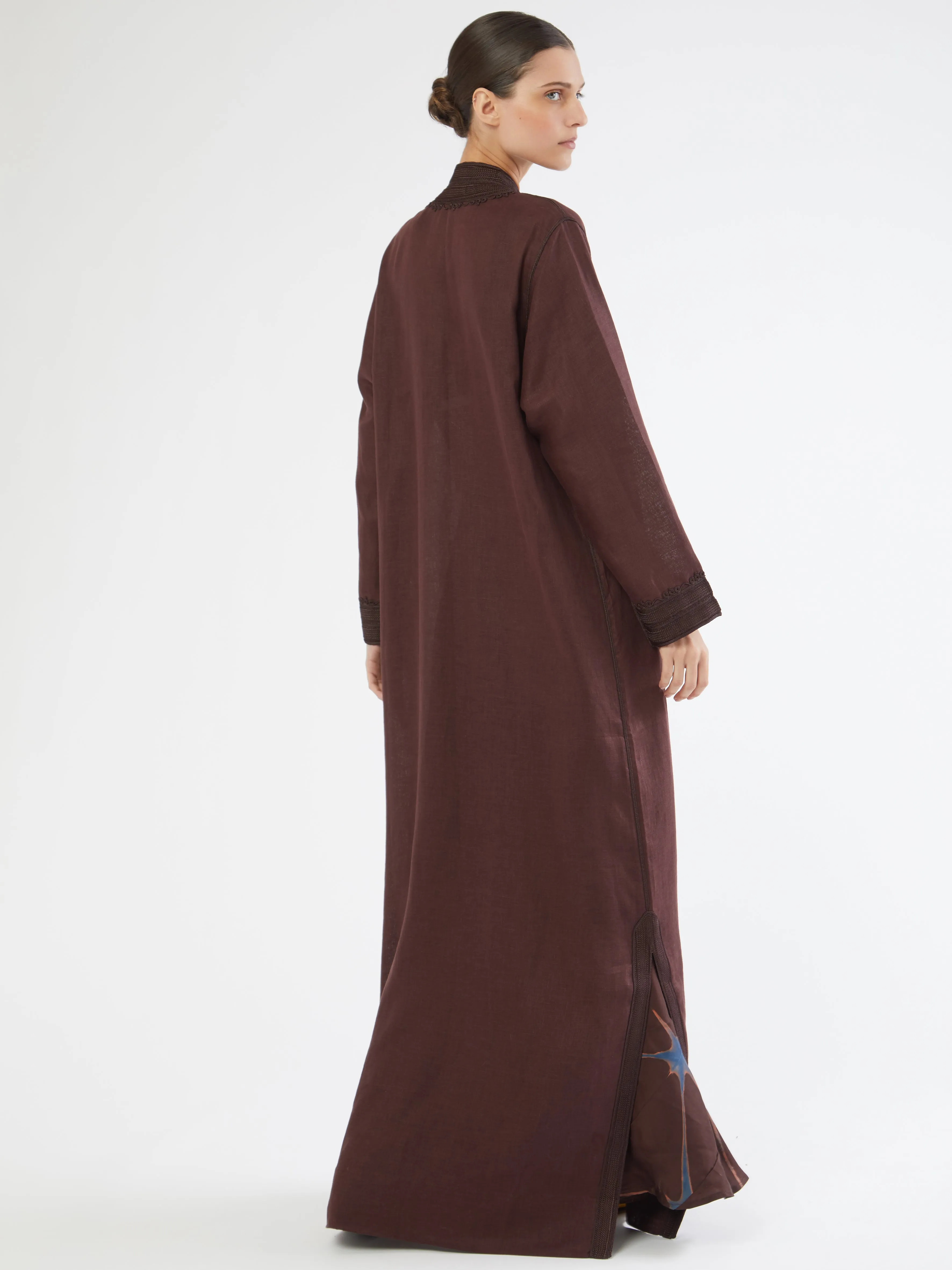 Moroccan long linen robe