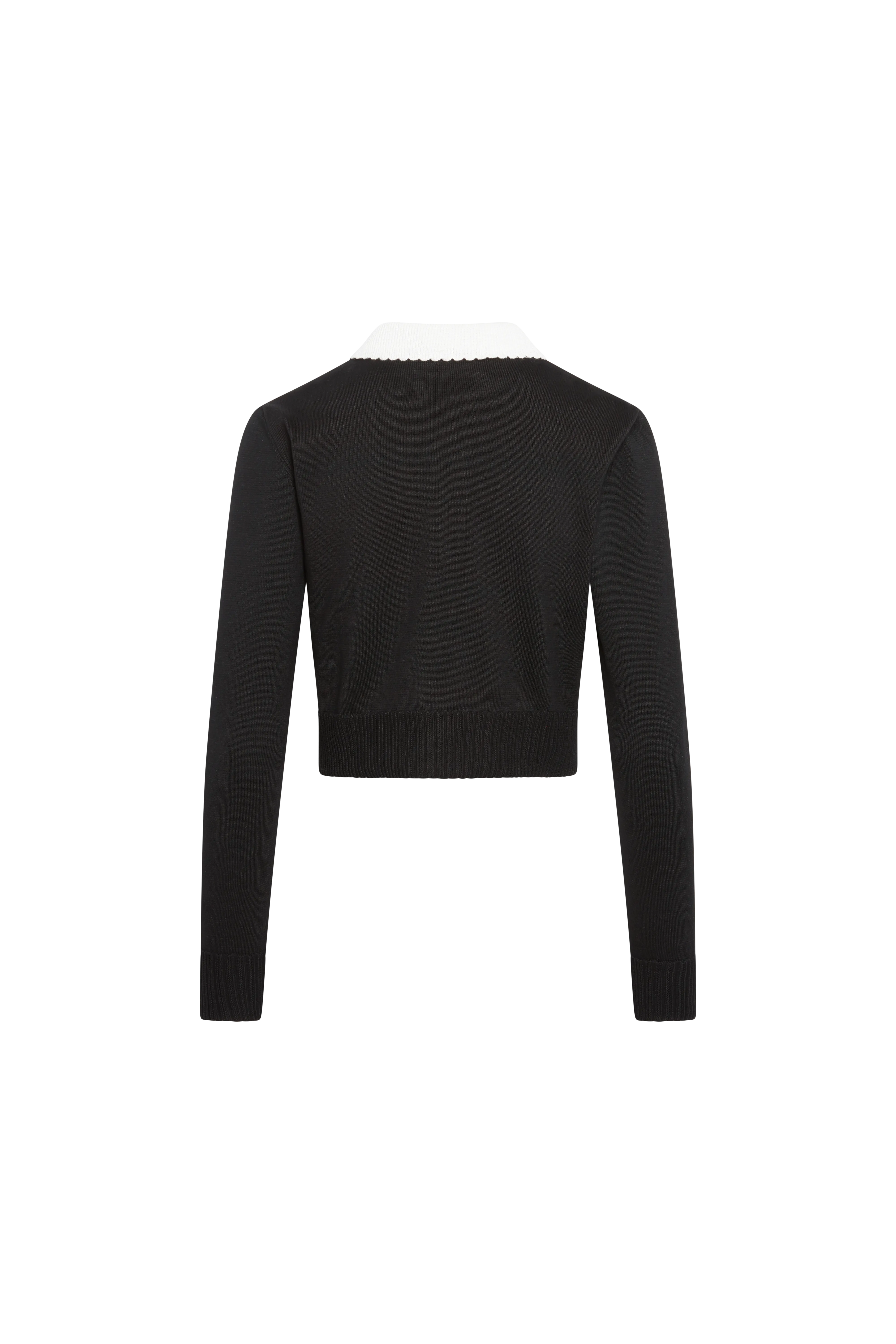 MS. PENNYWORTH CARDIGAN BLACK CROPPED