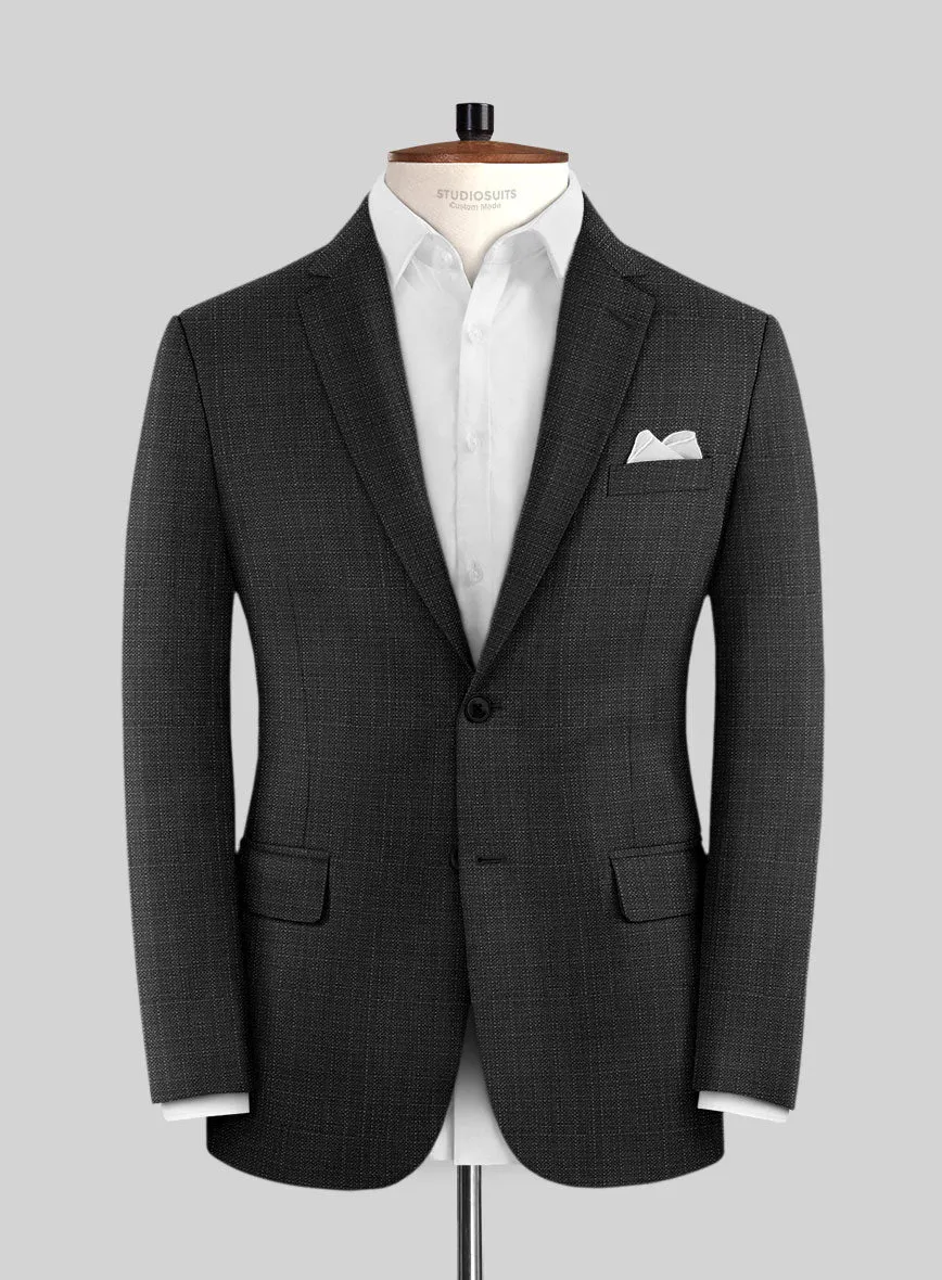Napolean Bob Weave Charcoal Wool Jacket