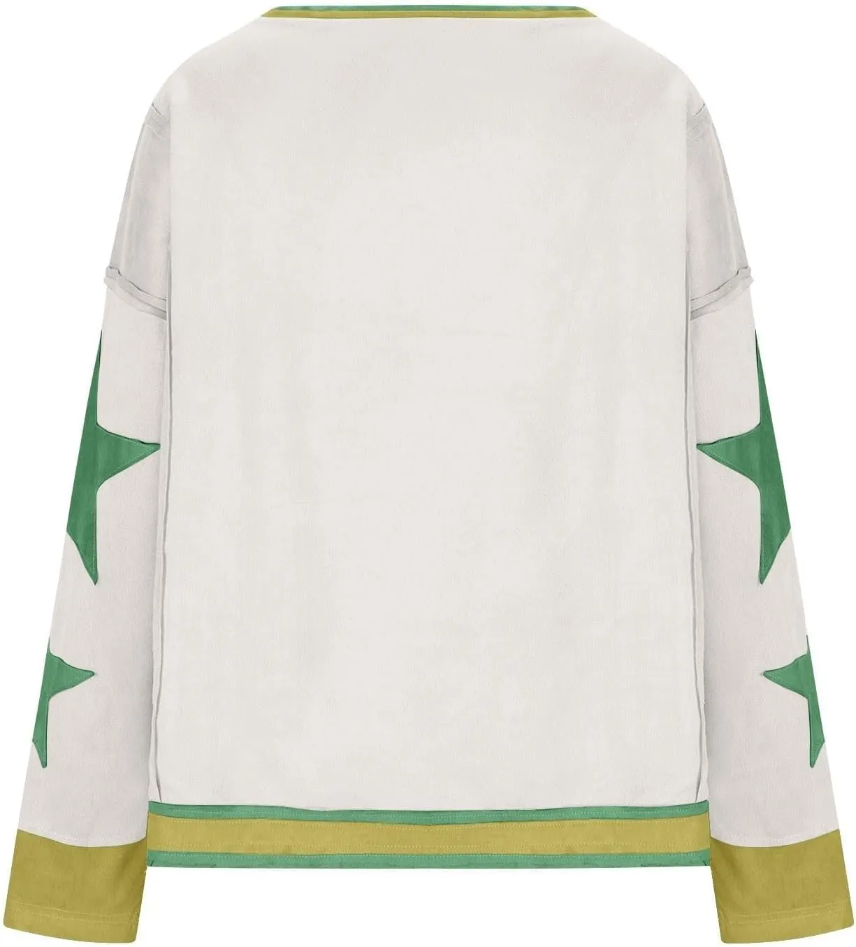 Oversized Sweatshirt for Women Lightweight Long Sleeve Crewneck Hoodies Star Tee Shirts 2024 Fall Pullover Clothes