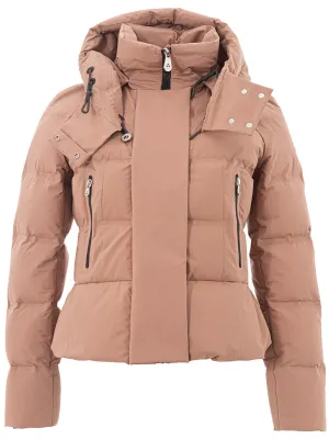 Peuterey Elegant Rose Cotton Quilted Jacket