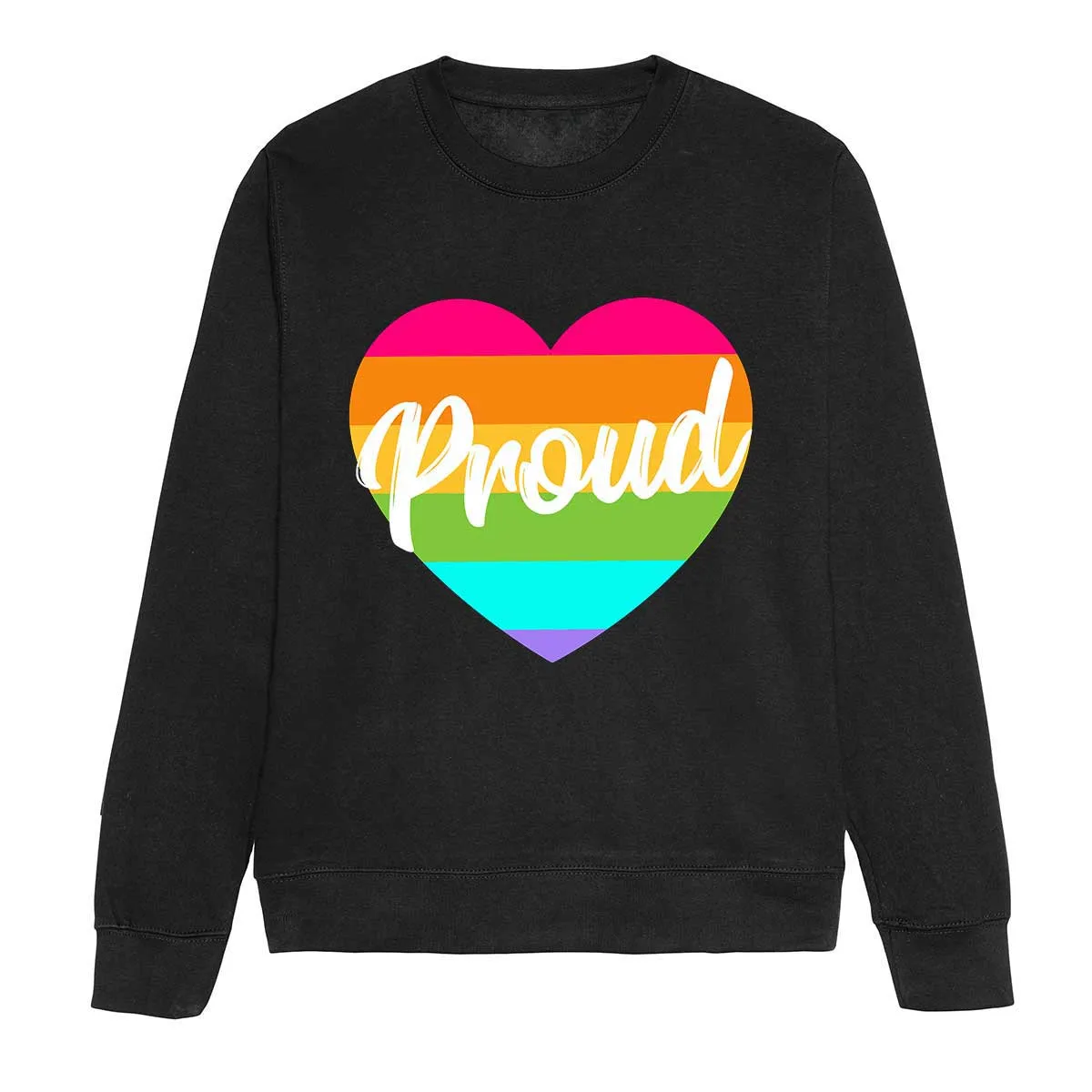 Pride Rainbow Heart LGBTQ  Pride Sweatshirt