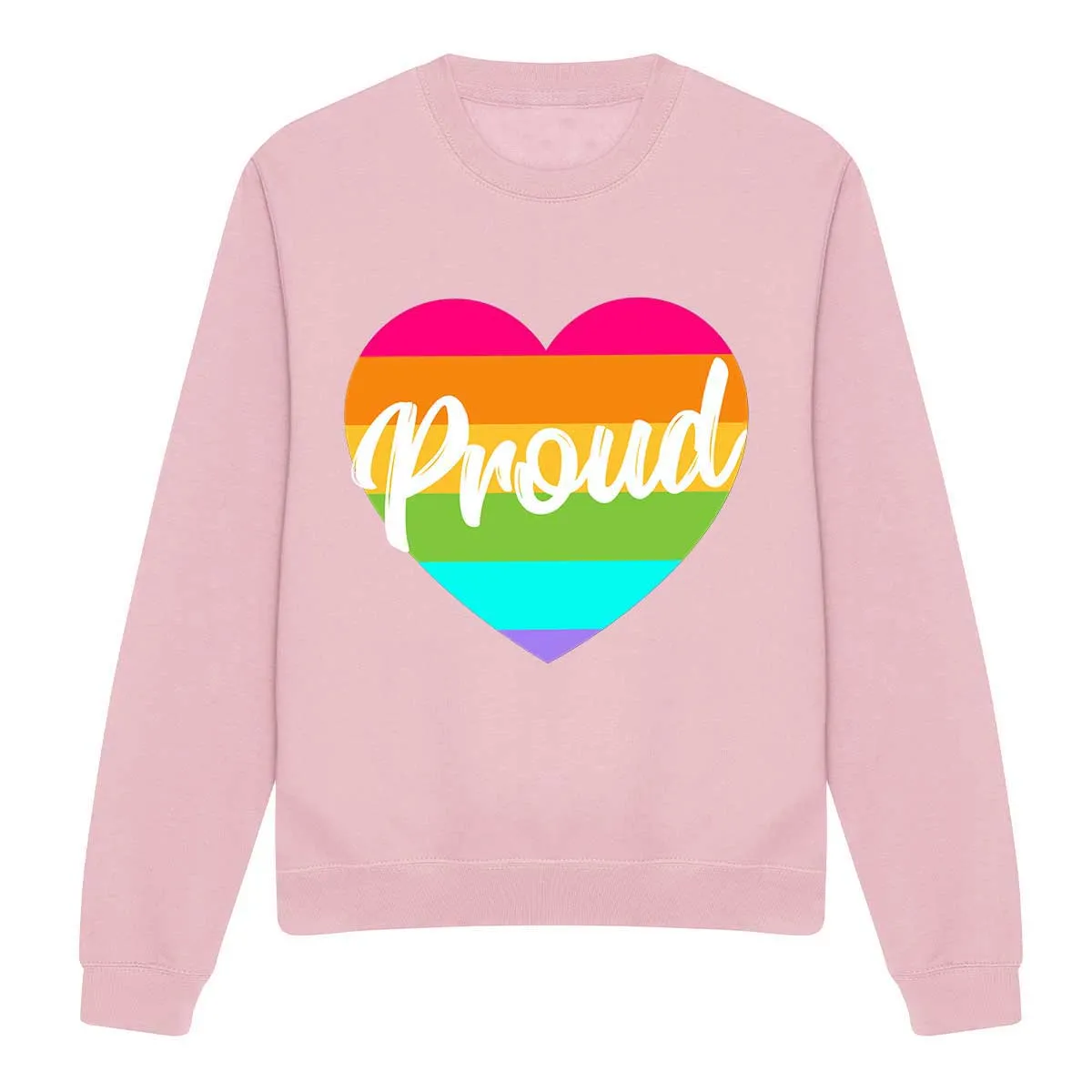 Pride Rainbow Heart LGBTQ  Pride Sweatshirt