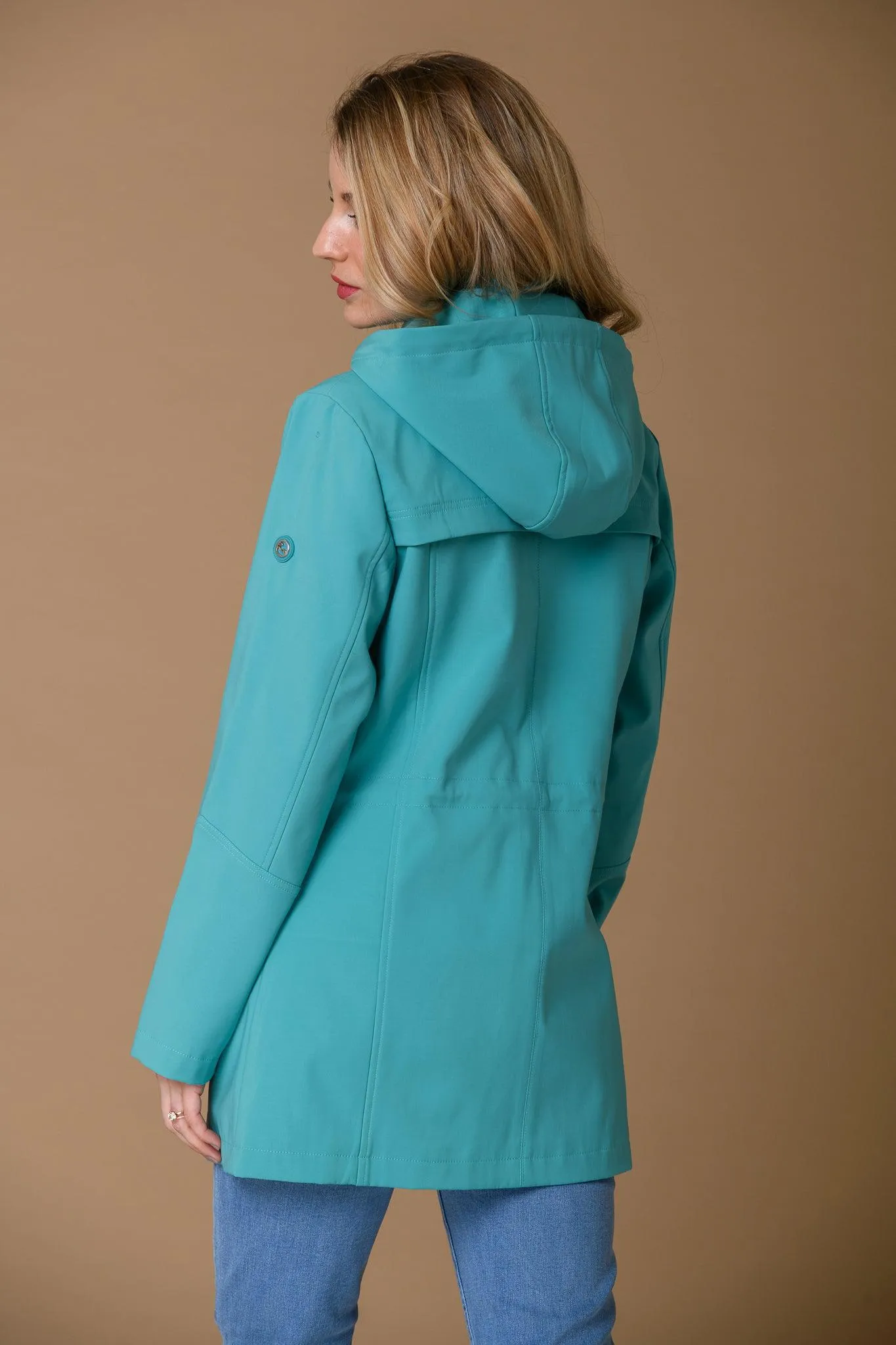 Print Lining Outdoor Jacket - Green