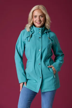 Print Lining Outdoor Jacket - Green