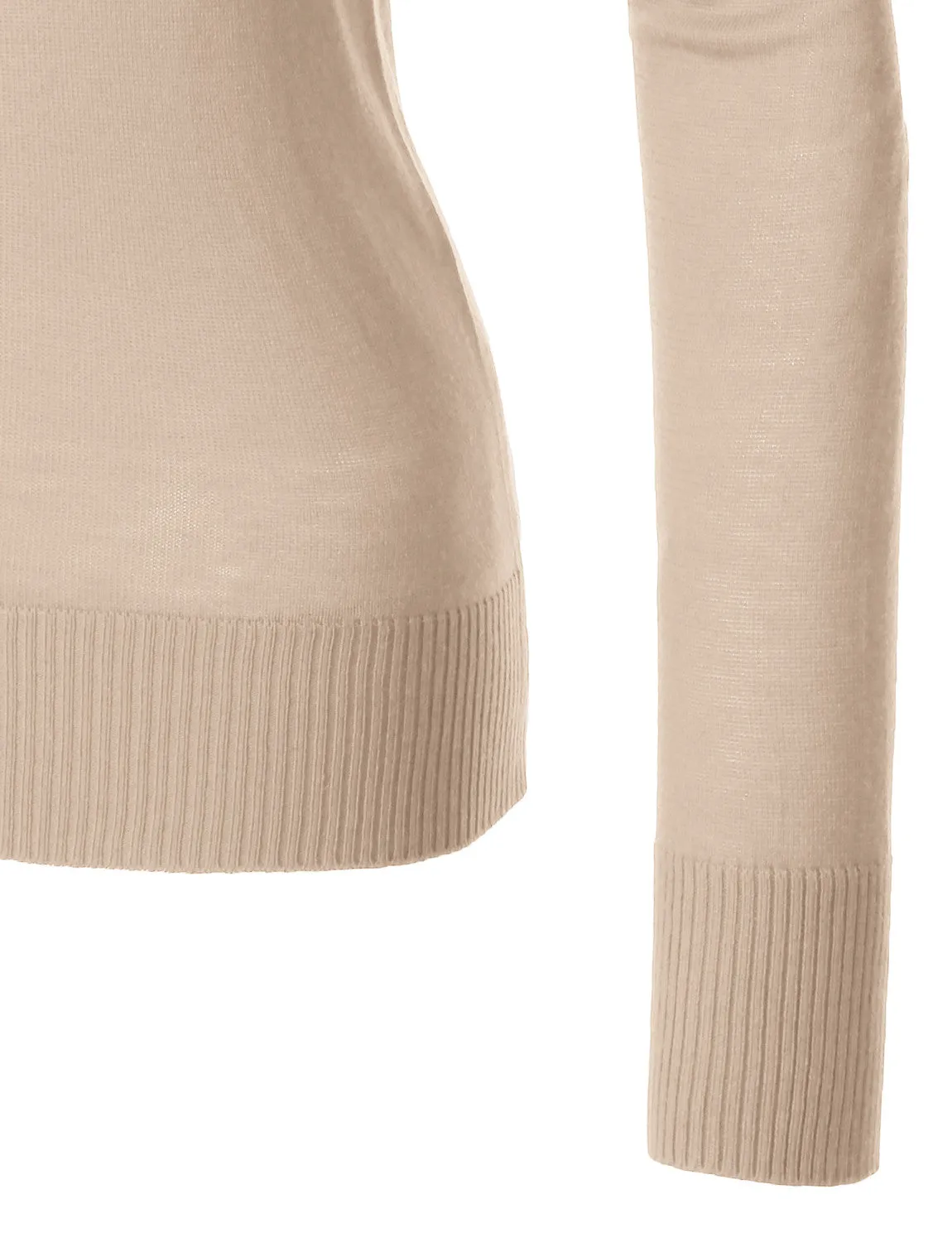 Round Neck Fine Knit Cardigan