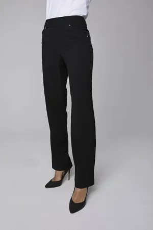 Roz & Ali Secret Agent Pull On Tummy Control Pants Cateye Pockets with Rivets